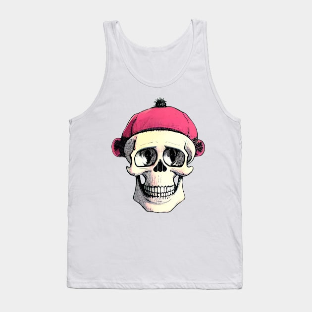 skull funny monkey Tank Top by Mammoths